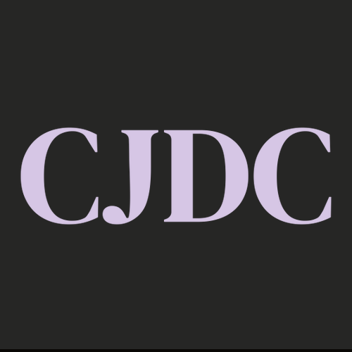 Purple CJDC Front & Back Design -- Gildan Ultra Cotton Basic T-Shirt Black