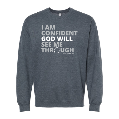 Gildan Adult Softstyle Fleece Crew Sweatshirt -- Dark Heather