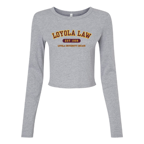 Loyola Law Long sleeve Baby Tee -- Athletic Heather