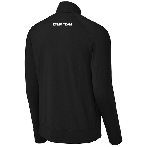 Sport-Tek Sport-Wick Stretch Full-Zip Cadet Jacket -- Black