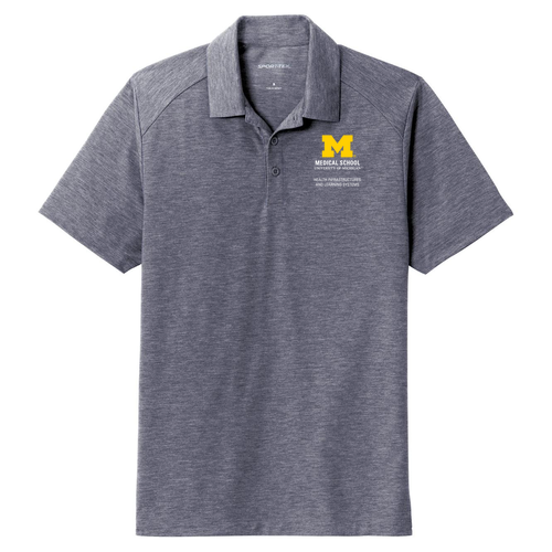 Sport-Tek PosiCharge Tri-Blend Wicking Polo -- True Navy Heather
