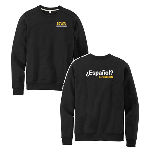 Por Supuesto District Re-Fleece Crew -- Black