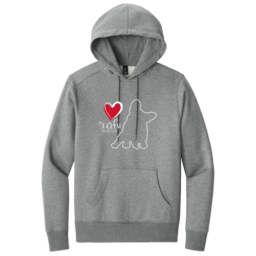 District Perfect Weight Fleece Hoodie -- Heathered Steel