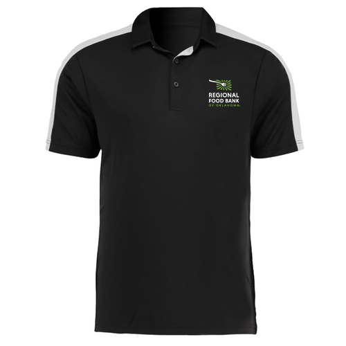 Augusta Sportswear  Two-Tone Vital Polo Embroidered-- Black / White