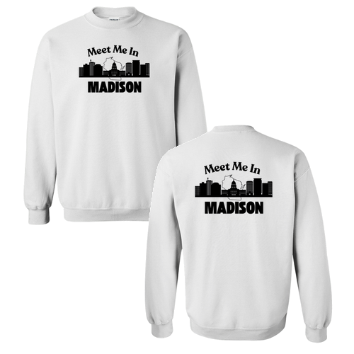 Gildan Heavy Blend Crew Neck Sweatshirt -- White