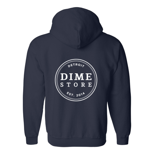 [HIDE] Gildan Full Zip Hooded Sweatshirt -- Navy