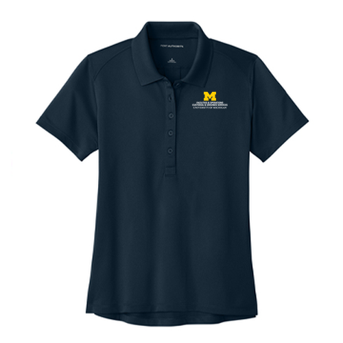 Ladies Port Authority Wearever Performance Pique Polo -- River Blue Navy, $25