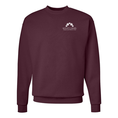 Hanes EcoSmart Crewneck Sweatshirt -- Maroon