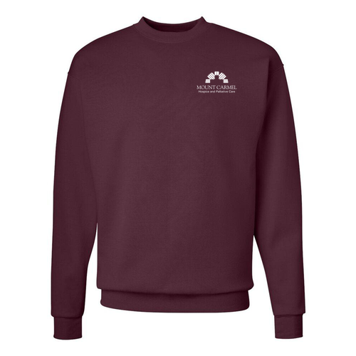 Hanes EcoSmart Crewneck Sweatshirt -- Maroon