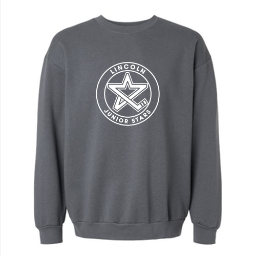 Unisex Junior Stars Crewneck Sweatshirt -- Asphalt