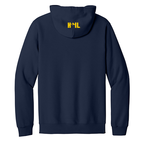 Gildan Midweight Fleece Adult Full Zip Hooded Sweatshirt -- Navy