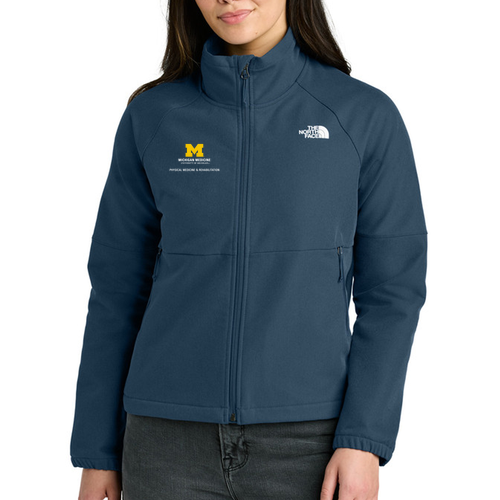 Ladies The North Face Barr Lake Soft Shell Jacket -- Shady Blue Dark Heather
