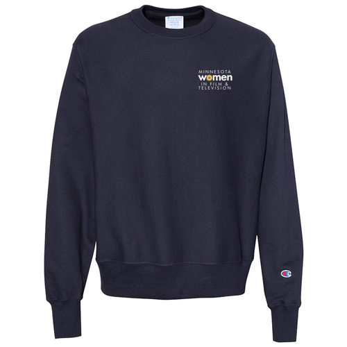 Champion Reverse Weave Crewneck Sweatshirt -- Navy