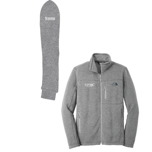 The North Face Sweater Fleece Jacket -- Medium Grey Heather