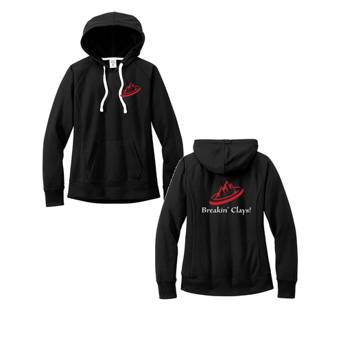 Breakin' Clays Ladies Hoodie- Black