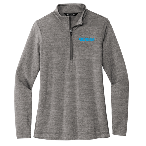 TravisMathew Ladies Crestview 1/4 Zip -- Grey Heather