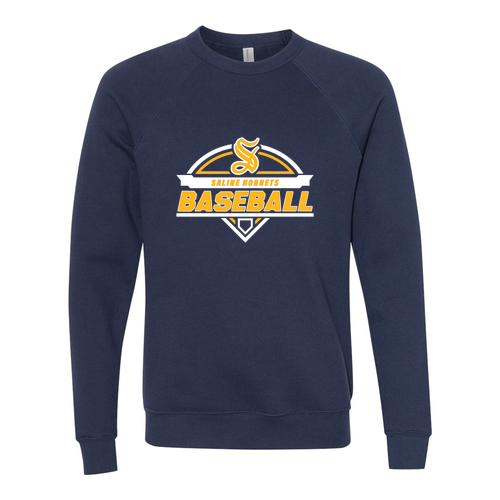 Bella Canvas Unisex Sponge Fleece Raglan Sweatshirt -- Navy
