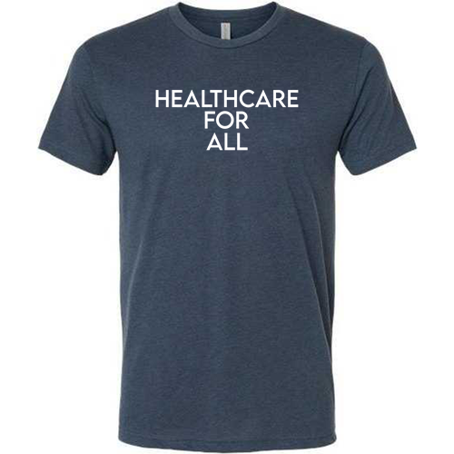 Mens/Unisex Next Level Soft Fitted Triblend Tee -- Legion Blue, Healthcare for All