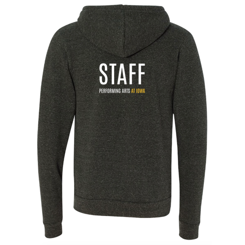 Bella Canvas Triblend Sponge Fleece Full-Zip Hoodie -- Charcoal Black Triblend