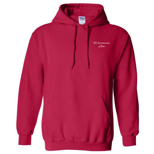 Gildan Heavy Blend Hooded Sweatshirt -- Cherry Red (Embroidery)