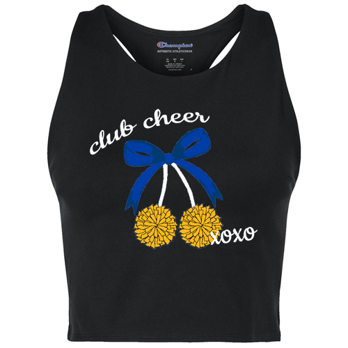 Champion Women's Crop Racerback Tank Top -- Black