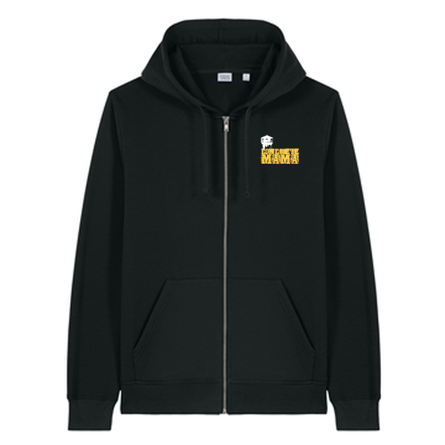 Stanley/Stella Unisex Mixer Full-Zip Hooded Sweatshirt (Show Them) -- Black