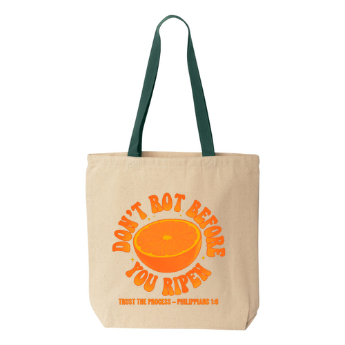 Don't Rot Tote Bag -- Natural / Forest
