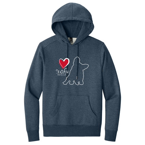 District Perfect Weight Fleece Hoodie -- Heathered Navy