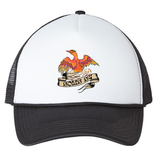 ValuCap Foam Trucker Hat -- White/ Black