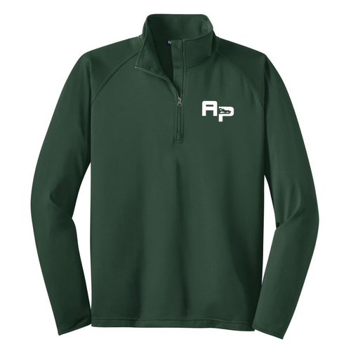 Sport Tek Sport Wick Stretch Half Zip Pullover -- Forest Green