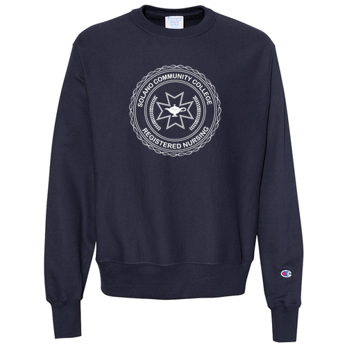 Champion Reverse Weave Crewneck Sweatshirt -- Navy