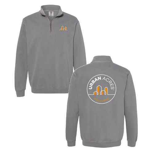 Comfort Colors Adult Quarter Zip Sweatshirt -- Grey