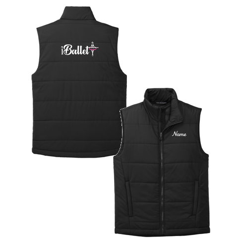 Mens/Unisex Port Authority Puffer Vest -- Deep Black