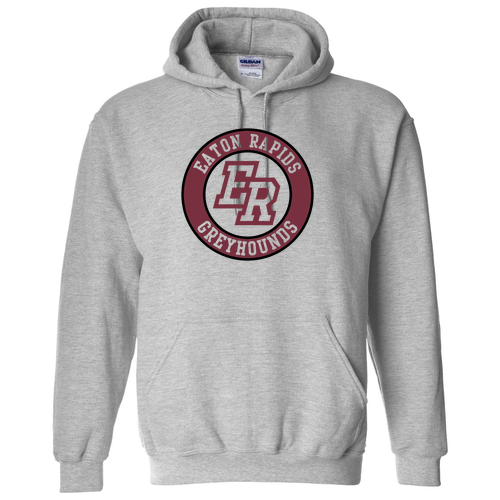 Eaton Rapids Greyhounds Hooded Sweatshirt -- Sport Grey