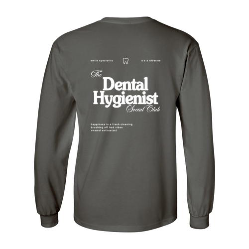Gildan Heavy Cotton Longsleeve Basic T-Shirt -- Charcoal