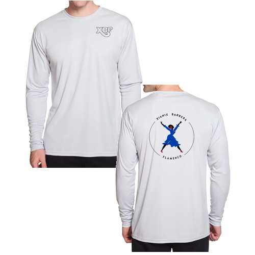 XBF Mens Longsleeve Performance Cooling T-Shirt -- White