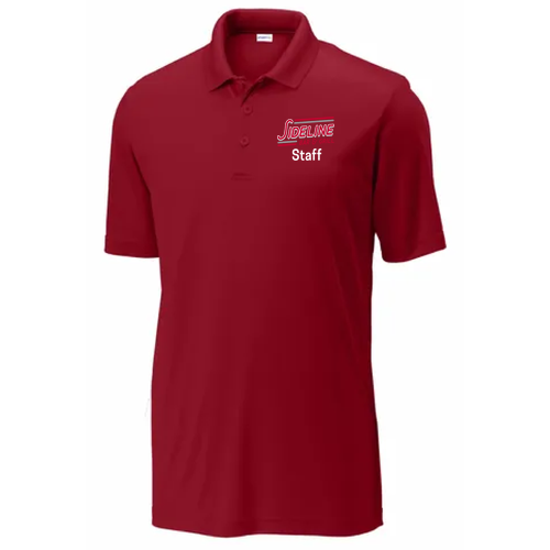 Sideline Sport-Tek Staff Polo --Embroidered Deep Red