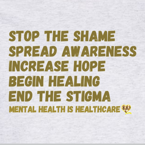 End the Stigma Hooded Sweatshirt -- Ash