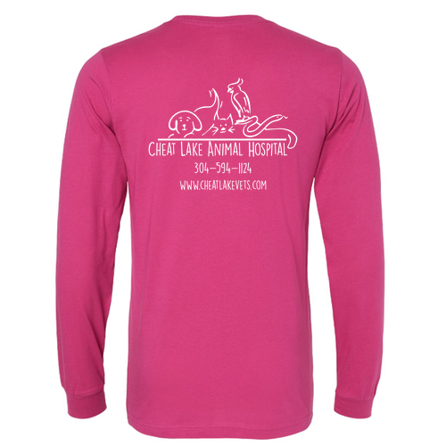 Bella Canvas Unisex Jersey Longsleeve Tee -- Berry