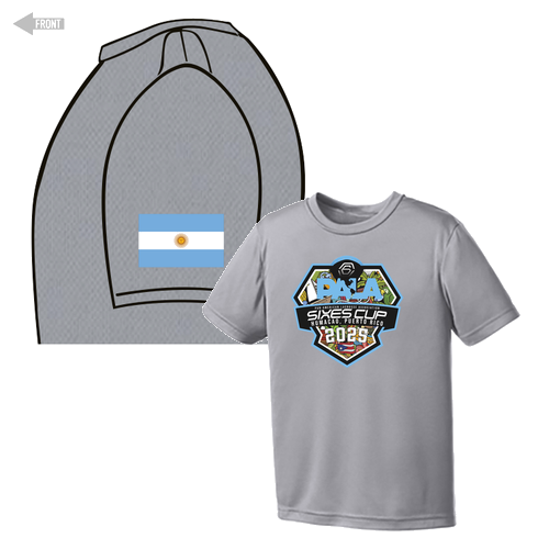 ARGENTINA Performance Tee -- YOUTH Silver