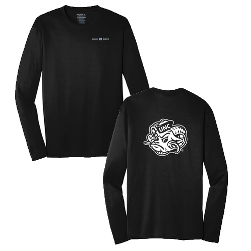 Port and Company Long Sleeve Performance Tee -- Jet Black