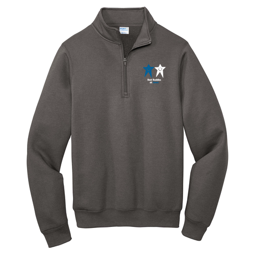Port and Company Core Fleece Quarter-Zip Pullover Sweatshirt -- Charcoal