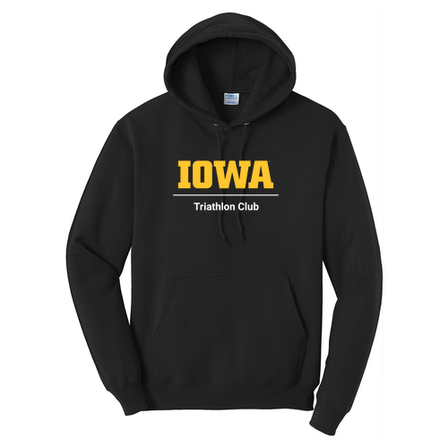 Port and Company Core Fleece Pullover Hooded Sweatshirt -- Jet Black