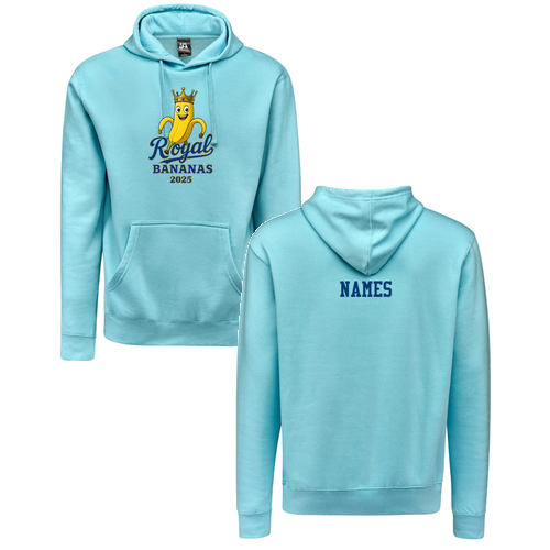 J America Unisex BTB Fleece Hooded Sweatshirt -- Sky