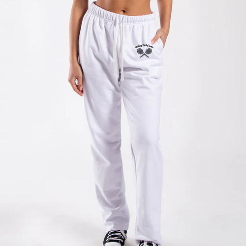 Women's Midweight Straight Leg Sweatpants -- White