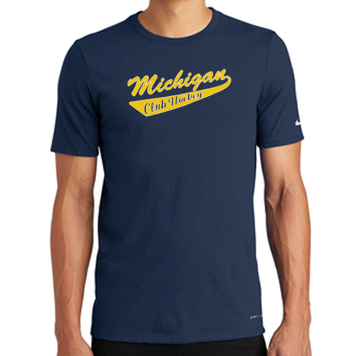 Mens/Unisex Nike Dri-FIT Cotton/Poly Tee -- College Navy