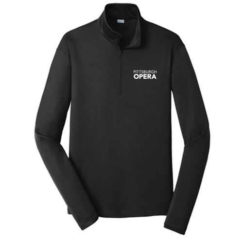 Sport-Tek PosiCharge Competitor Quarter Zip Pullover -- Black