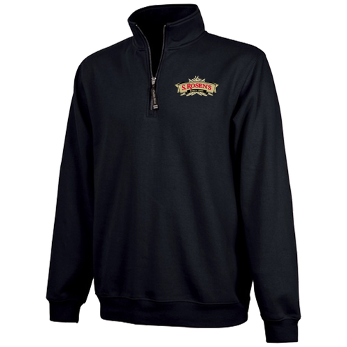 Charles River Crosswind Quarter Zip Sweatshirt -- Black