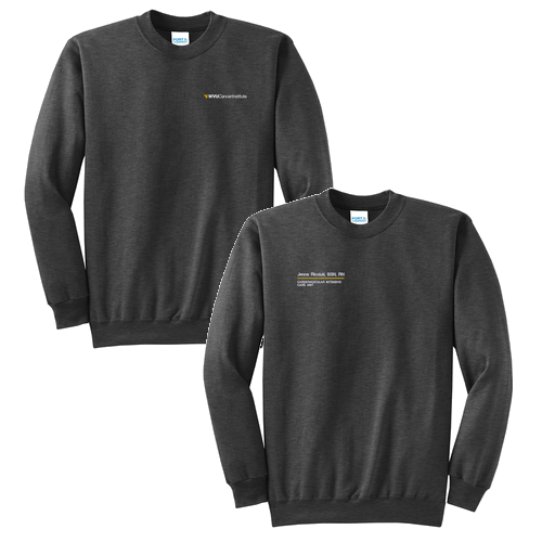 Port and Company Classic Crewneck Sweatshirt -- Dark Heather Grey