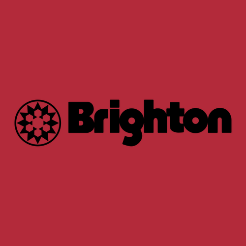 Brighton Logo 1 black Ink -- Long Sleeve Red